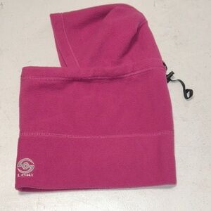 Loki fleece glam pink adjustable hat/hood